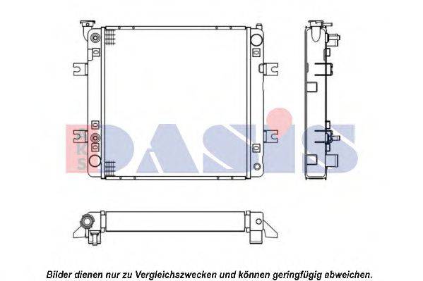 AKS DASIS 4400311 Радіатор, охолодження двигуна