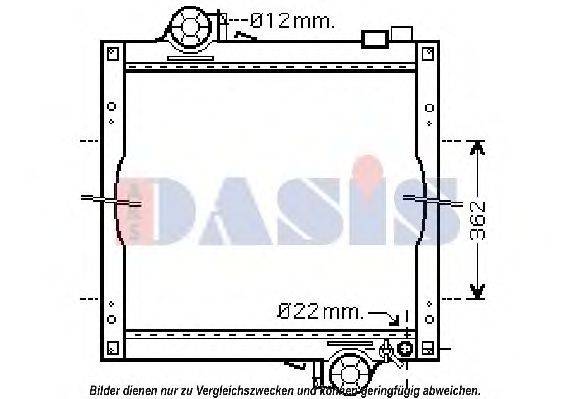 AKS DASIS 4406002 Радіатор, охолодження двигуна