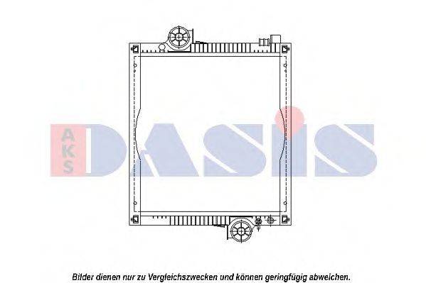 AKS DASIS 116668 Радіатор, охолодження двигуна
