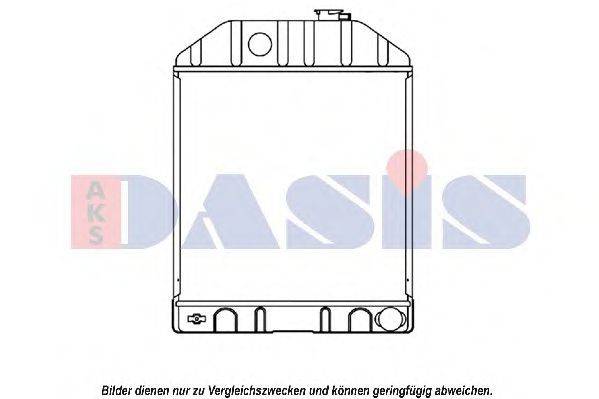 AKS DASIS 81817280 Радіатор, охолодження двигуна