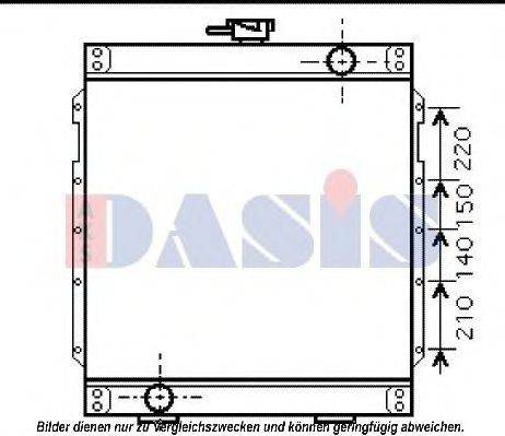 AKS DASIS CP2005 Радіатор, охолодження двигуна
