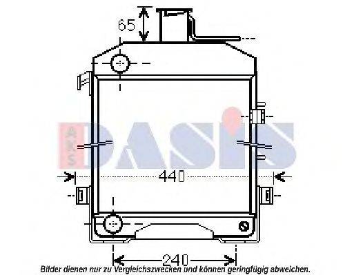 AKS DASIS 530034 Радіатор, охолодження двигуна