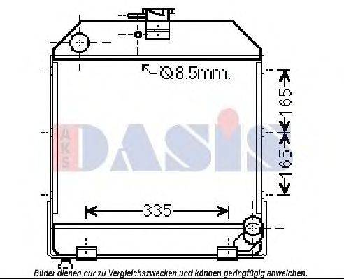AKS DASIS SR2002 Радіатор, охолодження двигуна