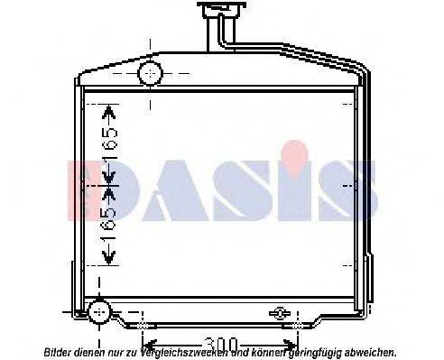 AKS DASIS 80337 Радіатор, охолодження двигуна