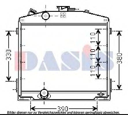 AKS DASIS SR2007 Радіатор, охолодження двигуна