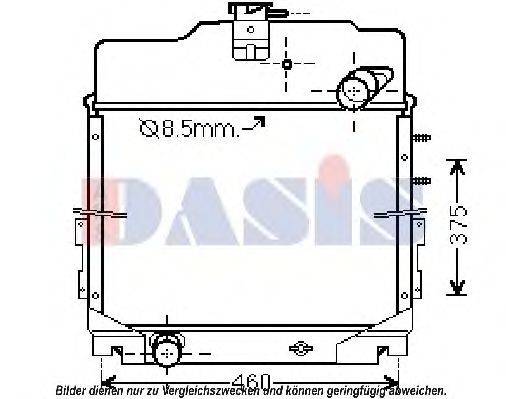 AKS DASIS SR2011 Радіатор, охолодження двигуна