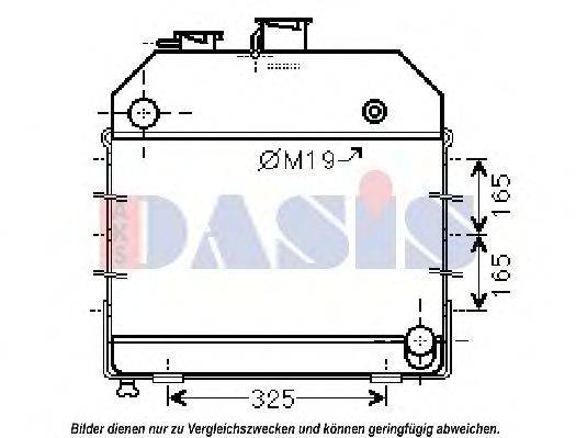 AKS DASIS SR2014 Радіатор, охолодження двигуна