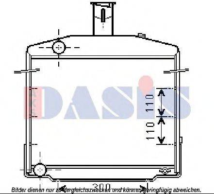 AKS DASIS 80180 Радіатор, охолодження двигуна