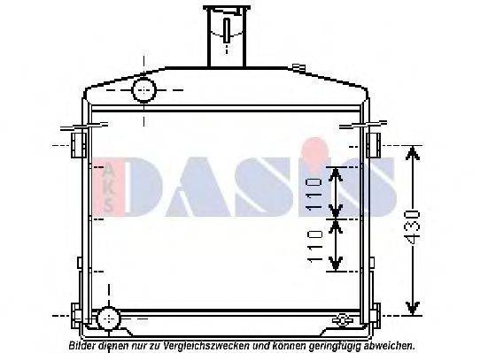 AKS DASIS 80141 Радіатор, охолодження двигуна