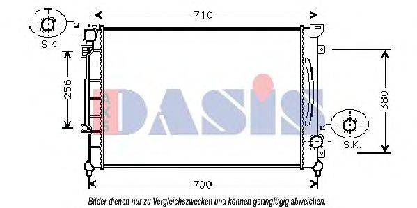 AKS DASIS AI2139 Радіатор, охолодження двигуна