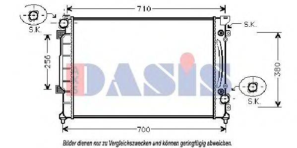 AKS DASIS AIA2157 Радіатор, охолодження двигуна