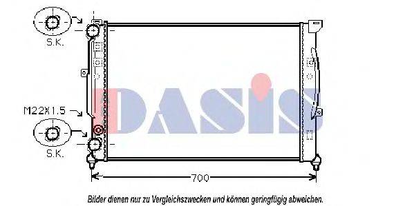 AKS DASIS AIA2123 Радіатор, охолодження двигуна