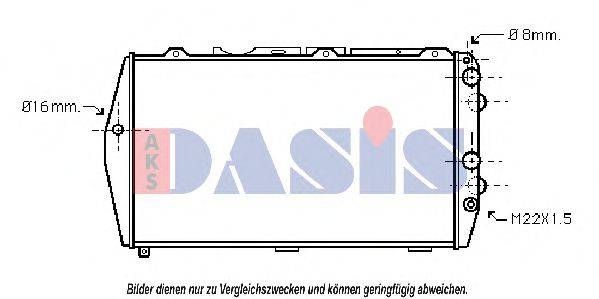 AKS DASIS AI2023 Радіатор, охолодження двигуна