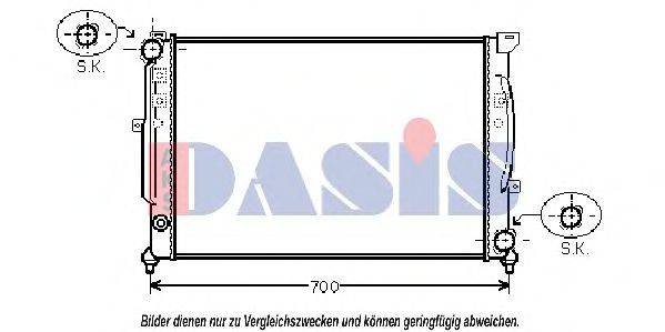 AKS DASIS AIA2124 Радіатор, охолодження двигуна