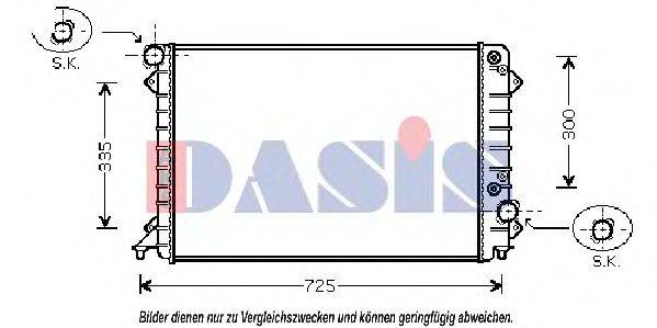 AKS DASIS AI2197 Радіатор, охолодження двигуна