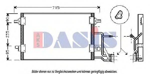 AUDI 8D0260403F Конденсатор, кондиціонер