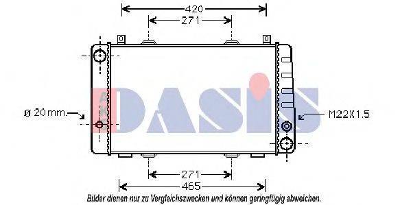 AKS DASIS SA2009 Радіатор, охолодження двигуна
