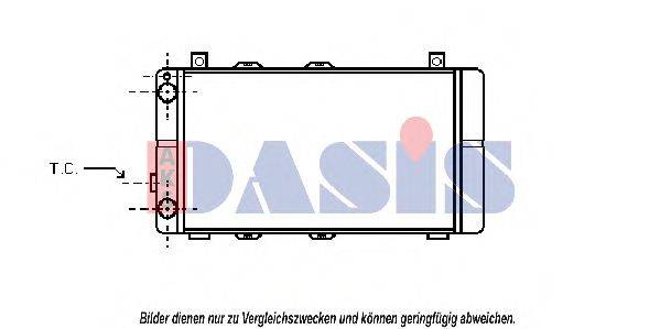 AKS DASIS WG2003 Радіатор, охолодження двигуна
