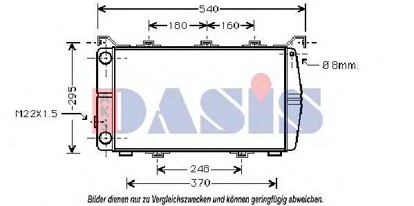 AKS DASIS WG2001 Радіатор, охолодження двигуна