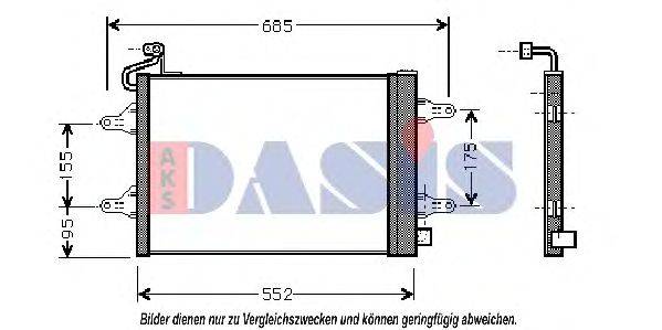 AKS DASIS 76005007 Конденсатор, кондиціонер