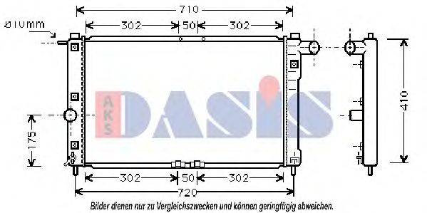 AKS DASIS DW2009 Радіатор, охолодження двигуна