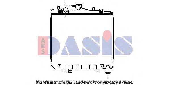 AKS DASIS 83002001 Радіатор, охолодження двигуна