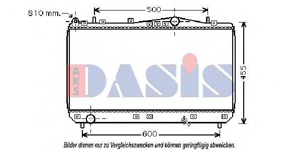 AKS DASIS DW2052 Радіатор, охолодження двигуна