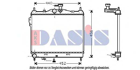 AKS DASIS HY2101 Радіатор, охолодження двигуна
