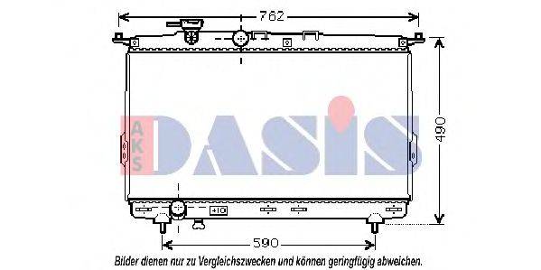 AKS DASIS 82002106 Радіатор, охолодження двигуна