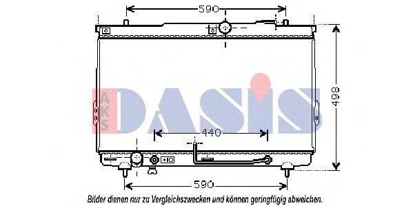 AKS DASIS HY2112 Радіатор, охолодження двигуна
