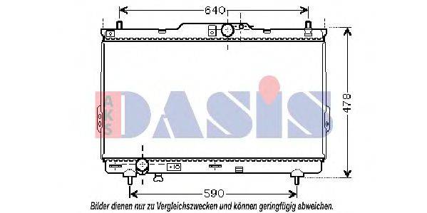AKS DASIS HY2113 Радіатор, охолодження двигуна