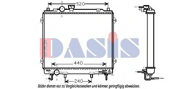 AKS DASIS HY2115 Радіатор, охолодження двигуна