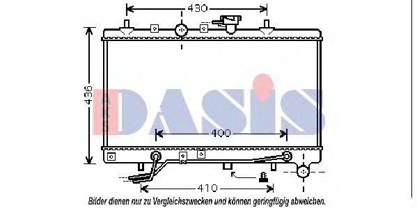 AKS DASIS 53119 Радіатор, охолодження двигуна