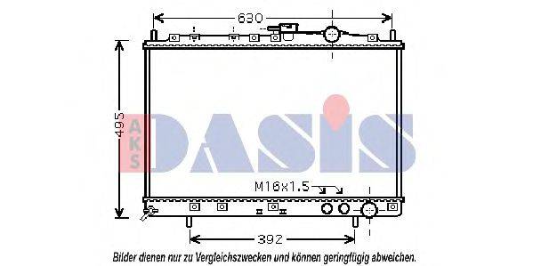AKS DASIS KA2037 Радіатор, охолодження двигуна