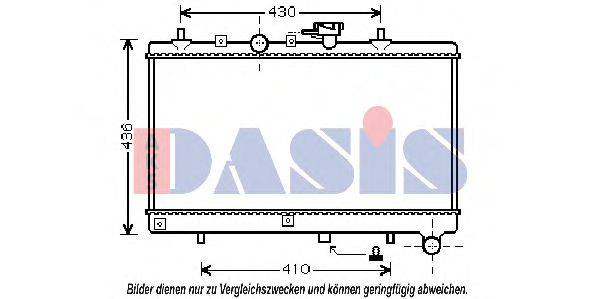 AKS DASIS KA2054 Радіатор, охолодження двигуна