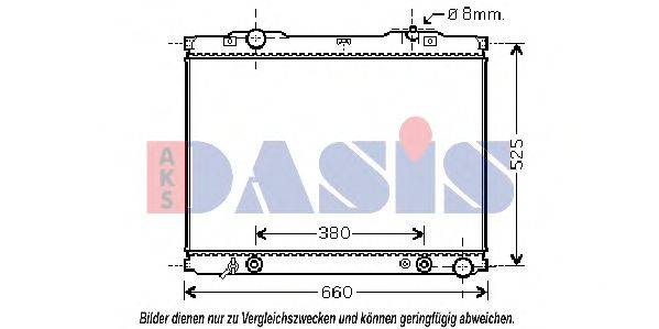 AKS DASIS KA2056 Радіатор, охолодження двигуна