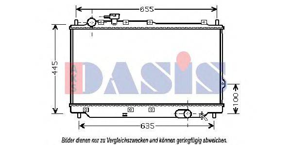 AKS DASIS KA2059 Радіатор, охолодження двигуна