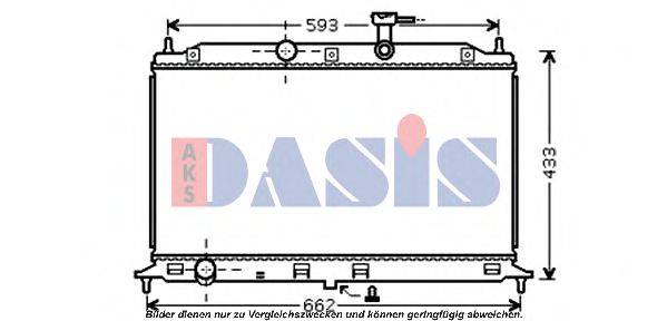 AKS DASIS KA2077 Радіатор, охолодження двигуна
