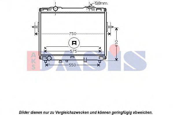 AKS DASIS 253103E200 Радіатор, охолодження двигуна