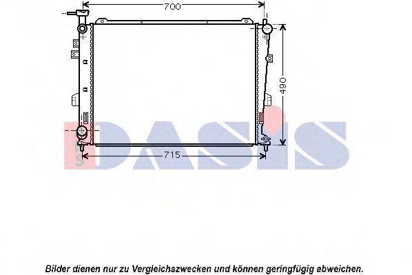 AKS DASIS KA2103 Радіатор, охолодження двигуна