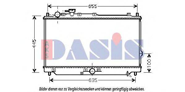 AKS DASIS KA2113 Радіатор, охолодження двигуна