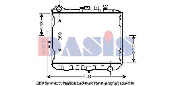 AKS DASIS KA2115 Радіатор, охолодження двигуна