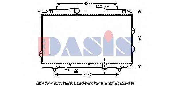 AKS DASIS 253102F800 Радіатор, охолодження двигуна