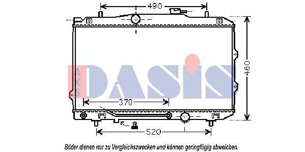 AKS DASIS 253102F850 Радіатор, охолодження двигуна