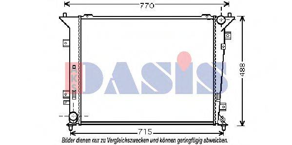 AKS DASIS KA2122 Радіатор, охолодження двигуна