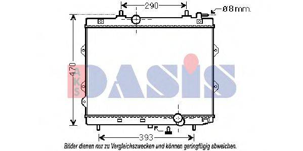 AKS DASIS KA2129 Радіатор, охолодження двигуна
