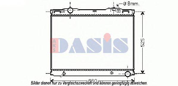 AKS DASIS KA2133 Радіатор, охолодження двигуна