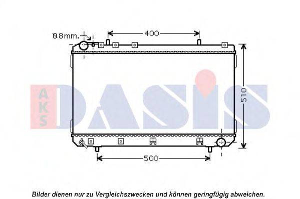AKS DASIS DW2109 Радіатор, охолодження двигуна