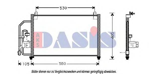 AKS DASIS DW5012 Конденсатор, кондиціонер