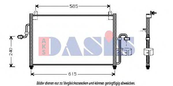 AKS DASIS 96190601 Конденсатор, кондиціонер